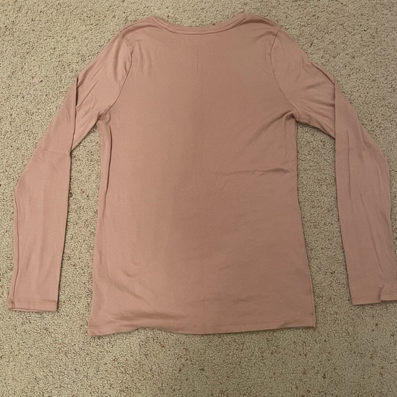 A New Day Solid Soft Pink Long Sleeve. Large. - Picture 2 of 3
